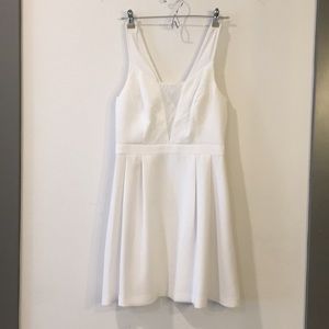 BCBG white classy dress